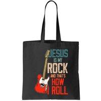 Jesus Is My Rock And That Is How I Roll Christian Bag