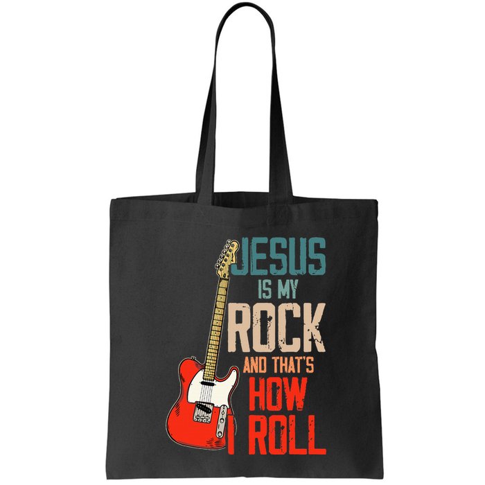 Jesus Is My Rock And That Is How I Roll Christian Bag