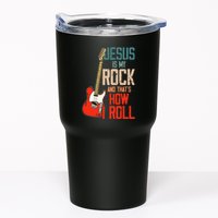 Jesus Is My Rock And That Is How I Roll Christian Tumbler