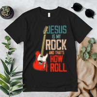 Jesus Is My Rock And That Is How I Roll Christian Premium T-Shirt