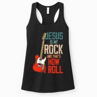 Jesus Is My Rock And That Is How I Roll Christian Womens Tank Top