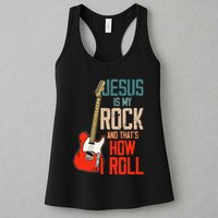 Jesus Is My Rock And That Is How I Roll Christian Womens Tank Top