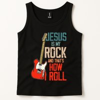 Jesus Is My Rock And That Is How I Roll Christian Tank Top