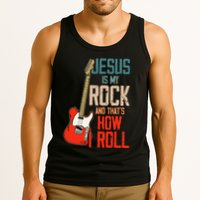 Jesus Is My Rock And That Is How I Roll Christian Tank Top