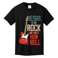Jesus Is My Rock And That Is How I Roll Christian Kids T-Shirt