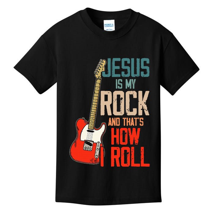 Jesus Is My Rock And That Is How I Roll Christian Kids T-Shirt
