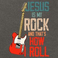 Jesus Is My Rock And That Is How I Roll Christian Cotton Canvas Backpack
