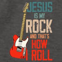 Jesus Is My Rock And That Is How I Roll Christian Vector Backpack