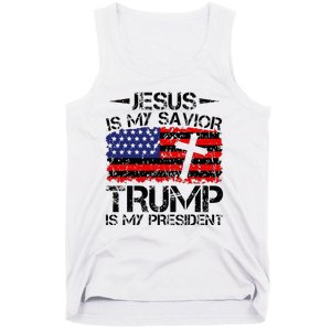 Jesus Is My Savior Trump Is My President Trump 2024 Tank Top