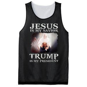 Jesus Is My Savior Trump Is My President Mesh Reversible Basketball Jersey Tank