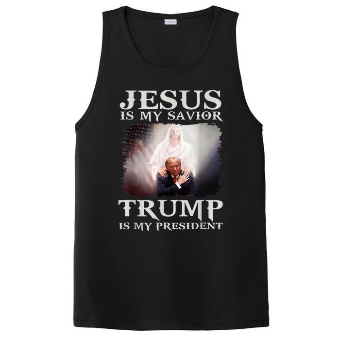 Jesus Is My Savior Trump Is My President PosiCharge Competitor Tank