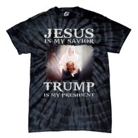 Jesus Is My Savior Trump Is My President Tie-Dye T-Shirt