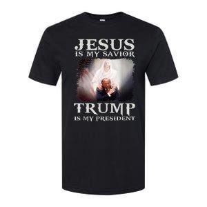 Jesus Is My Savior Trump Is My President Softstyle CVC T-Shirt