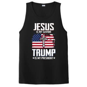 Jesus Is My Savior Trump Is My President PosiCharge Competitor Tank