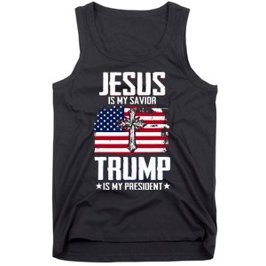 Jesus Is My Savior Trump Is My President Tank Top