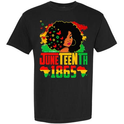 Juneteenth Is My Independence Day Afro Melanin Black Garment-Dyed Heavyweight T-Shirt