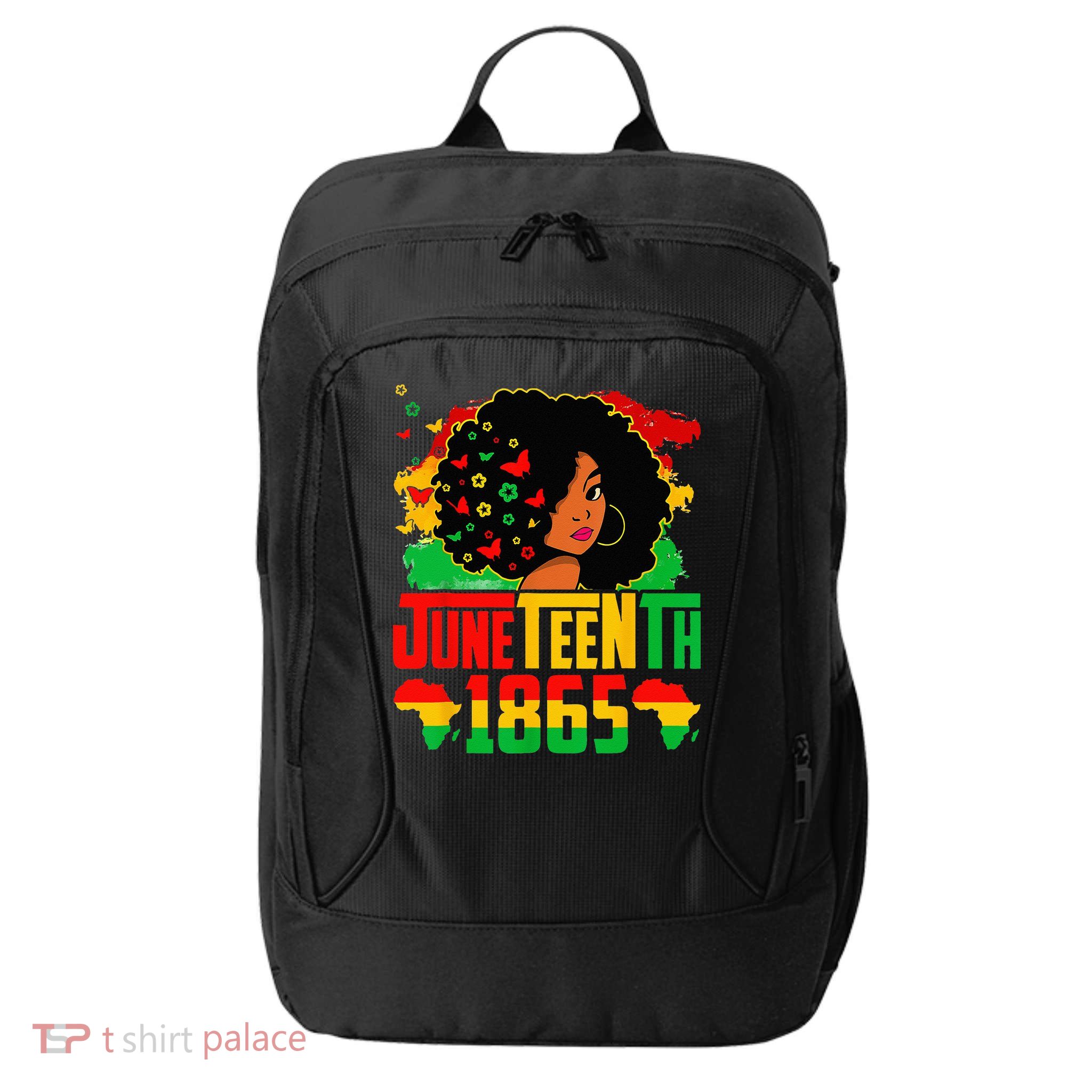 Juneteenth Is My Independence Day Afro Melanin Black City Backpack