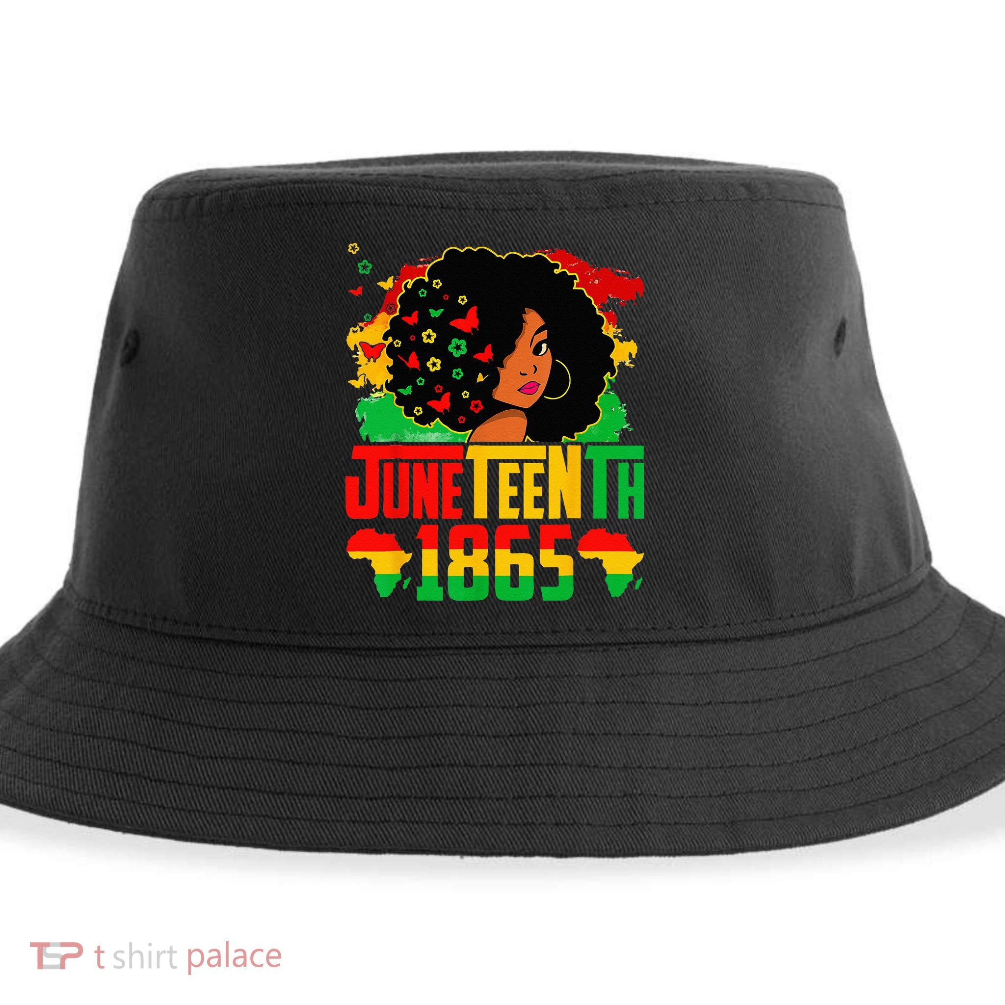 Juneteenth Is My Independence Day Afro Melanin Black Sustainable Bucket Hat