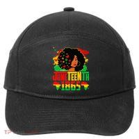Juneteenth Is My Independence Day Afro Melanin Black 7-Panel Snapback Hat