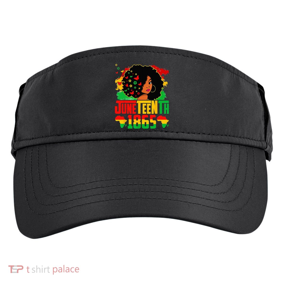 Juneteenth Is My Independence Day Afro Melanin Black Adult Drive Performance Visor