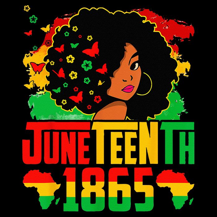 Juneteenth Is My Independence Day Afro Melanin Black Flat Bill Trucker Hat