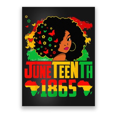 Juneteenth Is My Independence Day Afro Melanin Black Poster