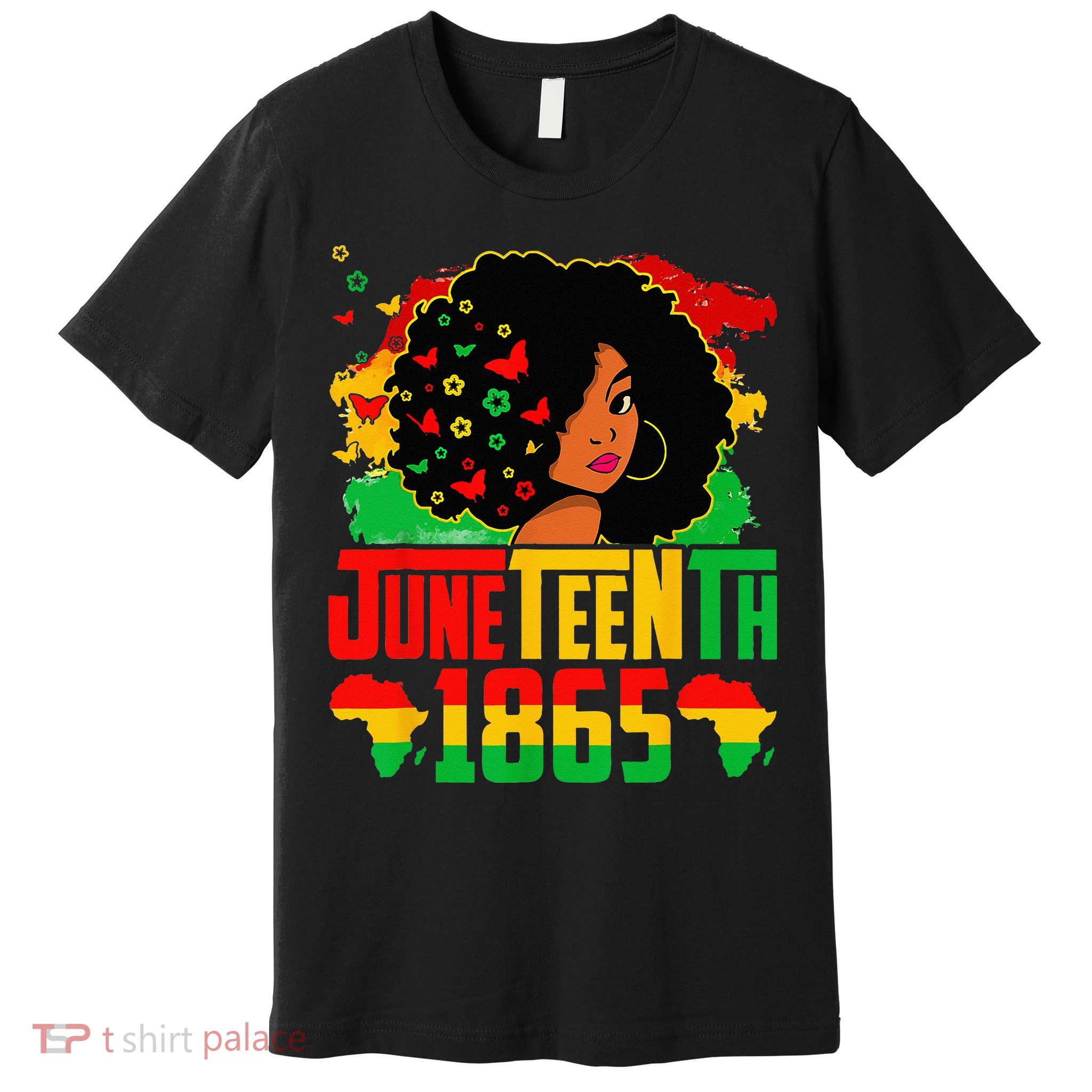Juneteenth Is My Independence Day Afro Melanin Black Premium T-Shirt