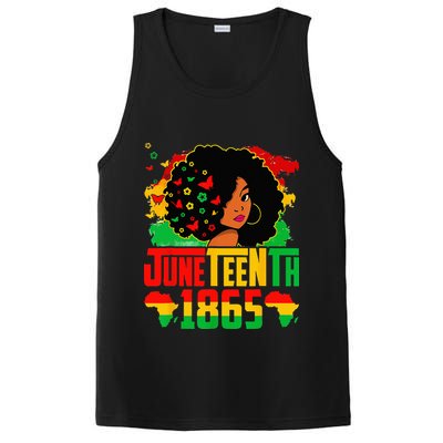 Juneteenth Is My Independence Day Afro Melanin Black PosiCharge Competitor Tank