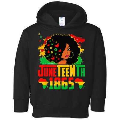 Juneteenth Is My Independence Day Afro Melanin Black Toddler Hoodie