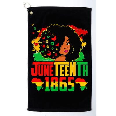 Juneteenth Is My Independence Day Afro Melanin Black Golf Towel