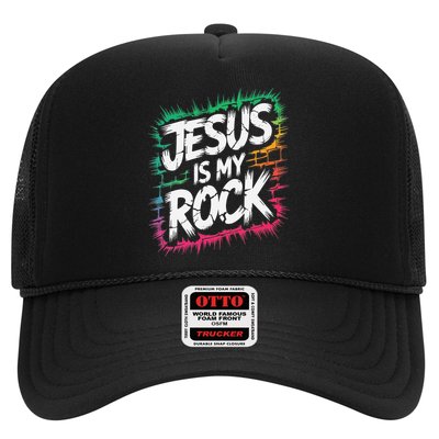 Jesus Is My Rock Biblical Christian Faith Hat