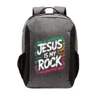 Jesus Is My Rock Biblical Christian Faith Vector Backpack