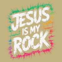 Jesus Is My Rock Biblical Christian Faith Button