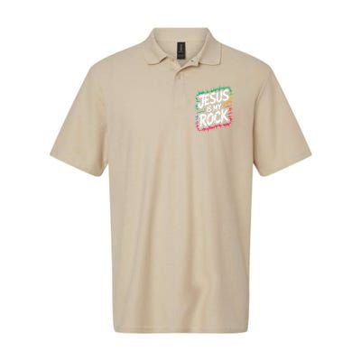Jesus Is My Rock Biblical Christian Faith Polo