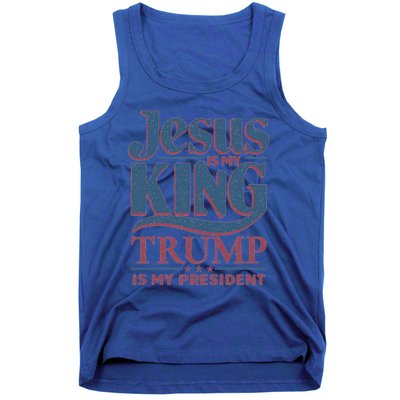 Jesus Is My King Trump Is My President Gift Tank Top