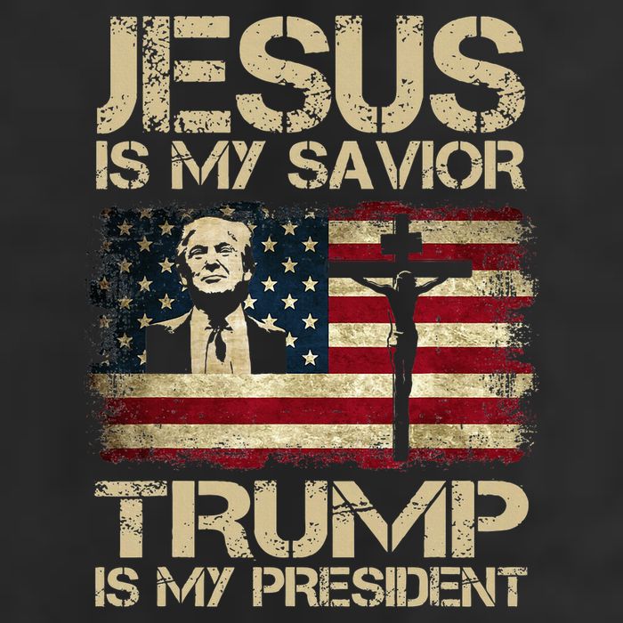 Jesus Is My Savior Trump Is My President Trump 2024 Usa Flag Cool Comfort Performance Bucket Hat
