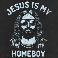 Jesus Is My Homeboy Funny Christian 7 Panel Mesh Trucker Snapback Hat
