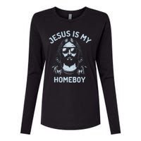 Jesus Is My Homeboy Funny Christian Womens Cotton Relaxed Long Sleeve T-Shirt