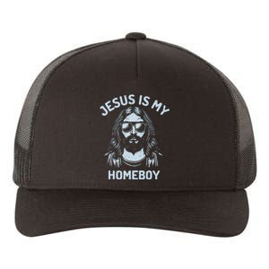 Jesus Is My Homeboy Funny Christian Yupoong Adult 5-Panel Trucker Hat