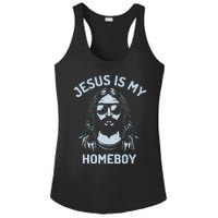 Jesus Is My Homeboy Funny Christian Ladies PosiCharge Competitor Racerback Tank