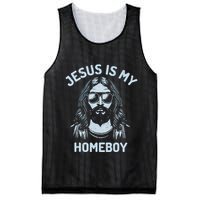 Jesus Is My Homeboy Funny Christian Mesh Reversible Basketball Jersey Tank