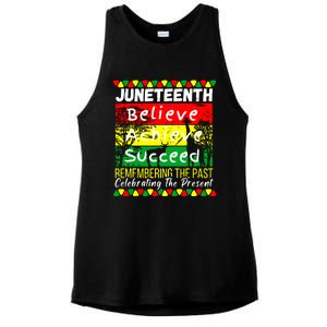 Juneteenth Is My Independence Day Black Pride Melanin Ladies PosiCharge Tri-Blend Wicking Tank