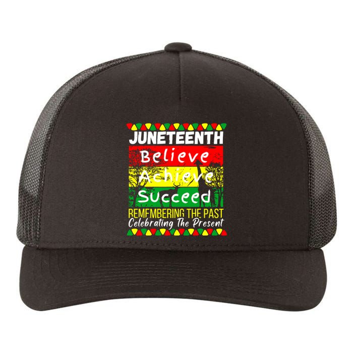 Juneteenth Is My Independence Day Black Pride Melanin Yupoong Adult 5-Panel Trucker Hat