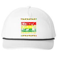 Juneteenth Is My Independence Day Black Pride Melanin Snapback Five-Panel Rope Hat