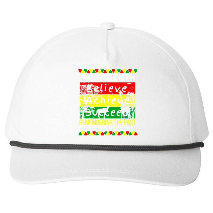 Juneteenth Is My Independence Day Black Pride Melanin Snapback Five-Panel Rope Hat