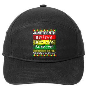 Juneteenth Is My Independence Day Black Pride Melanin 7-Panel Snapback Hat