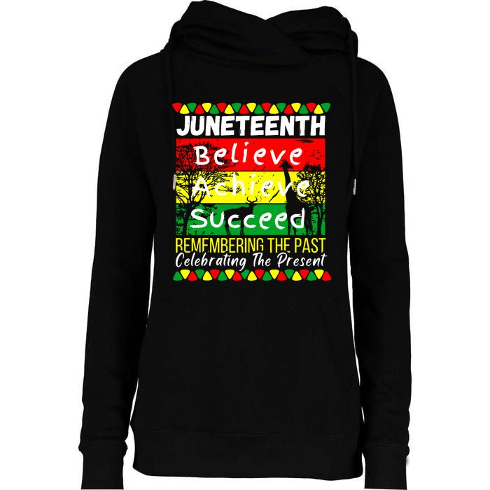 Juneteenth Is My Independence Day Black Pride Melanin Womens Funnel Neck Pullover Hood