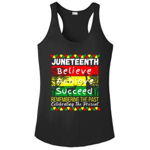 Juneteenth Is My Independence Day Black Pride Melanin Ladies PosiCharge Competitor Racerback Tank