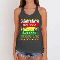 Juneteenth Is My Independence Day Black Pride Melanin Women's Knotted Racerback Tank