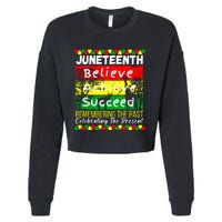 Juneteenth Is My Independence Day Black Pride Melanin Cropped Pullover Crew